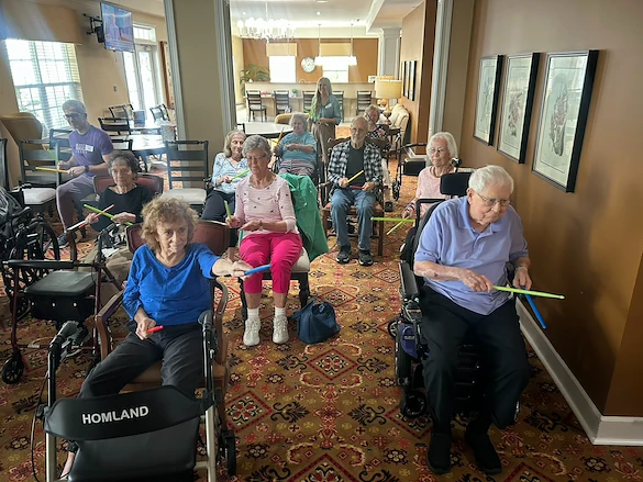 Highgrove at Tates Creek Lexington, KY, residents have fun making music and staying active