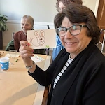 Countryside elementary students joined the Waters of Edina residents to enjoy creating some are