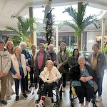 Residents of the Waters of Edina attended the "Escape to Paradise" event sponsored by Bachman's