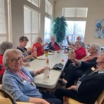 Estrella Estates Gracious Retirement Living Hawthorn Senior Independent Living in Goodyear, Arizona residents socializing