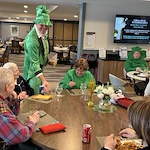 Resident of the Waters of Pewaukee enjoy a St. Patrick's Day celebration