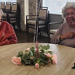 American House Westland Venoy senior living community offering independent living, assisted living, and respite care in Westland, MI, residents socializing