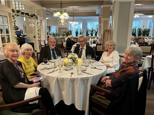 Covenant Living at Inverness in Tulsa, OK, residents enjoy a fancy dining experience