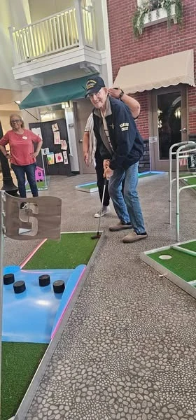 Fieldstone Memory Care of Marysville fun activity to celebrate Father's Day