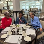 Belmont Gardens Gracious Retirement Living Hawthorn Senior Independent Living in Woodbridge, Virginia residents at dinner