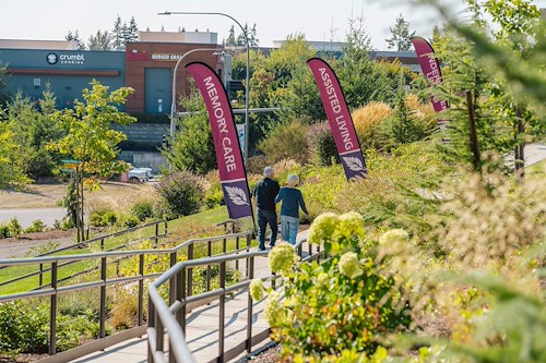 Fieldstone on Clear Creek residents enjoy a walk and time outdoors