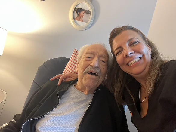 Our Nursing Director & Administrator, Mojgan with another one of her happy clients.