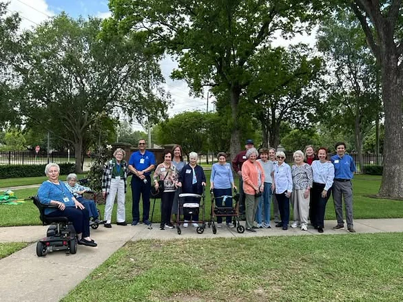 Parkway Place Senior Living residents enjoying time outside