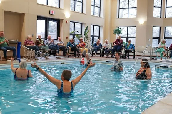 Porter Hills Village resident activity in the pool