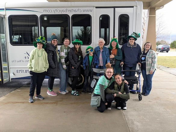 Charter Senior Living of Bay City residents enjoy an outing