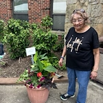 Container Gardens planted by Residents