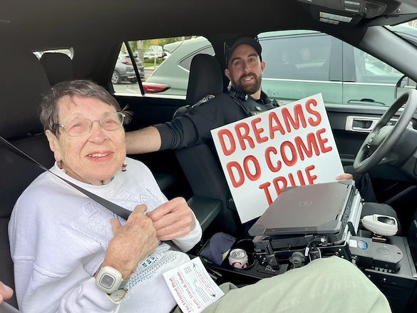 Riding with a cop - dream come true