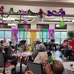 Wilshire Estates Gracious Retirement Living, independent living in Silver Spring, MD, residents at a celebration