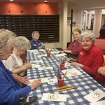 Liberty Heights Gracious Retirement Living Hawthorn Senior Independent Living in Rockwall, Texas residents painting