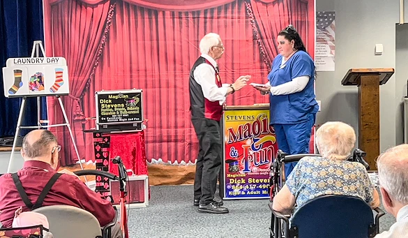 magic show at Shepherd's Care Center