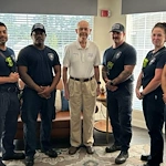 celebrating retired fire chief