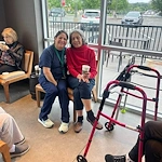 Charter Senior Living of Brookfield resident on a fun outing