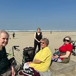 The Oaks At Lebanon Senior Living Community in Lebanon, Oregon residents at the beach
