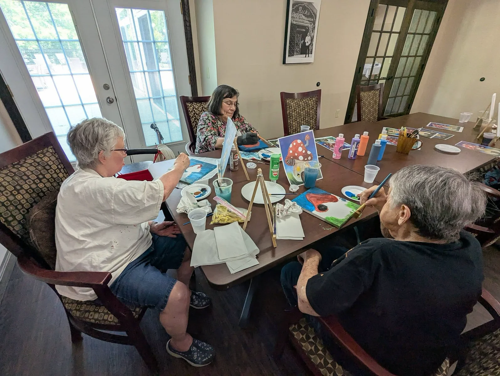 Park Vista Retirement Living North Hill East Moline, IL, resident activity - painting