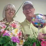 Grace Point Place Assisted Senior Living Memory Care in Oak Lawn, IL residents celebrating a birthday