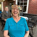 Fieldstone Memory Care of Marysville smiling resident during celebration