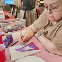Hudson Estates Gracious Retirement Living Hawthorn Senior Independent Living in Lansdale, Pennsylvania resident painting