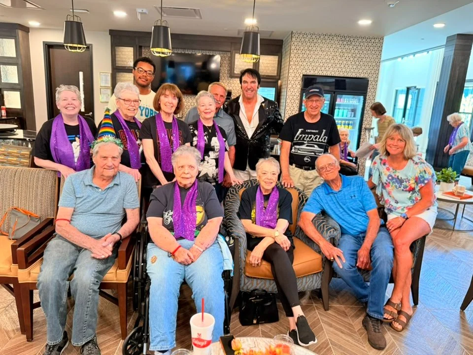 Featherstone at Hickory Hill residents having fun during an activity