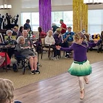 Capitol Ridge Gracious Retirement Living Hawthorn Senior Independent Living in Bristow, Virginia residents at a party