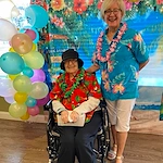 Pomeroy Living Northville resident enjoying a fun event