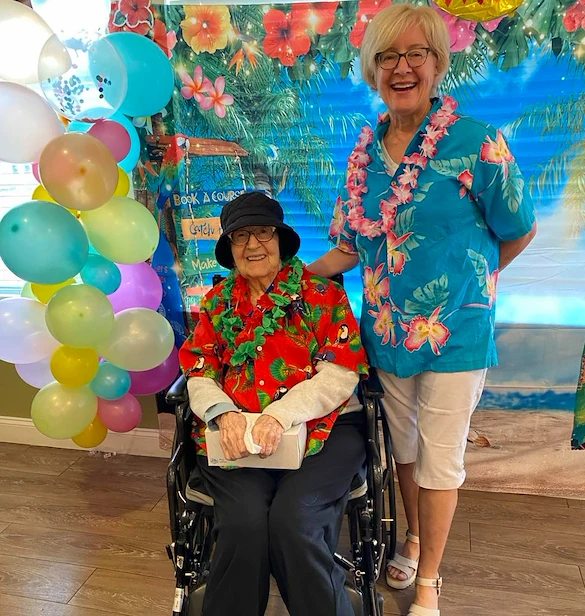 Pomeroy Living Northville resident enjoying a fun event