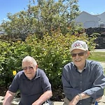Avamere at Englewood Heights senior living community offering assisted living, memory care, and respite care in Yakima, WA, residents enjoying time together outdoors