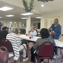 Shads Landing Gracious Retirement Living Hawthorn Senior Independent Living in Charlotte, North Carolina residents socializing