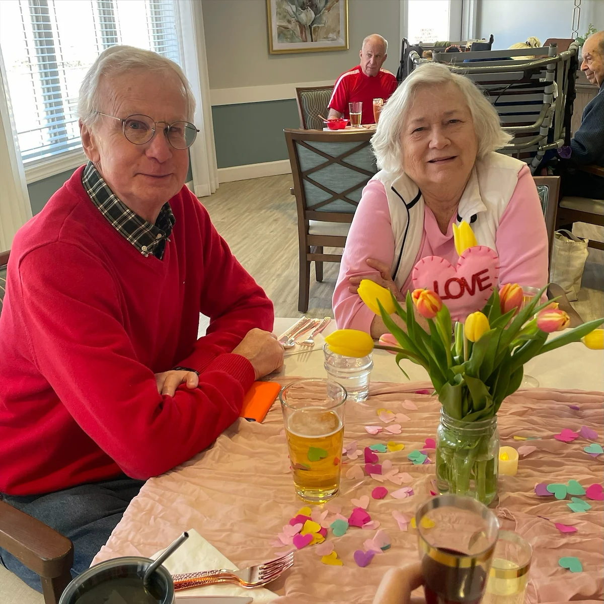 Dublin Glenn Memory Care in Ohio smiling residents