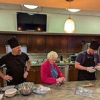 Chateau Bothell Landing in Bothell, WA, resident activity - culinary class