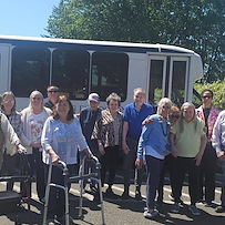Fieldstone Memory Care of Marysville residents enjoy an outing