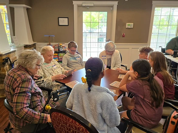 Charter Senior Living of Davison residents enjoy visitors