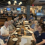 Residents of the Lodge at Pine Creek at a lunch outing