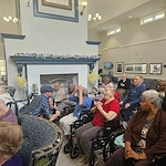 Charter Senior Living of Bowie residents enjoy entertainment