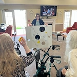 Pathfinder Senior Living in Fremont, NE, resident engagement activity - game