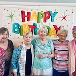 Hidden Lakes Senior Living Community Vero Beach, FL, birthday celebration