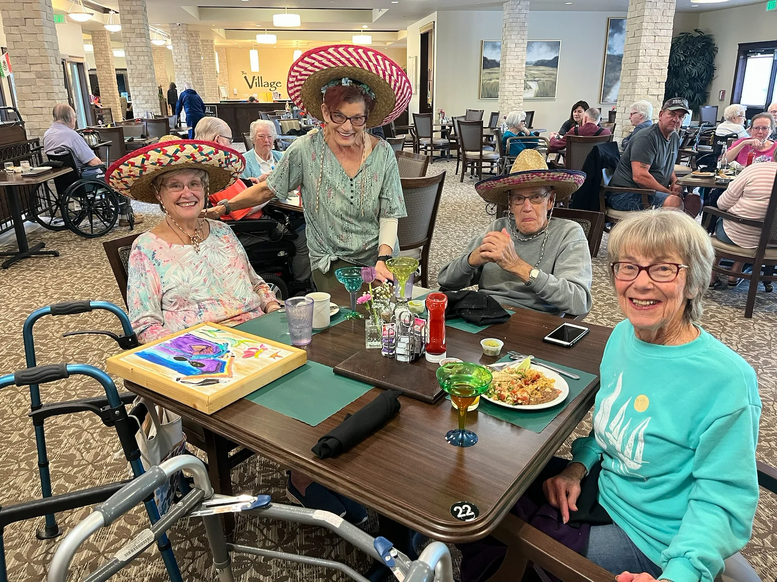 The Village at Keizer Ridge Assisted Living and Memory Care residents enjoy a fun celebration