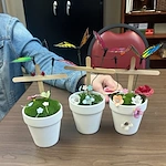 Residents of The Fairmont got to create their very own spring and easter gardens