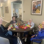 The Lodge at Pine Creek residents feeling festive and stuffing easter eggs
