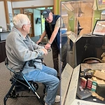 The Village at Keizer Ridge Assisted Living and Memory Care resident trip to a museum