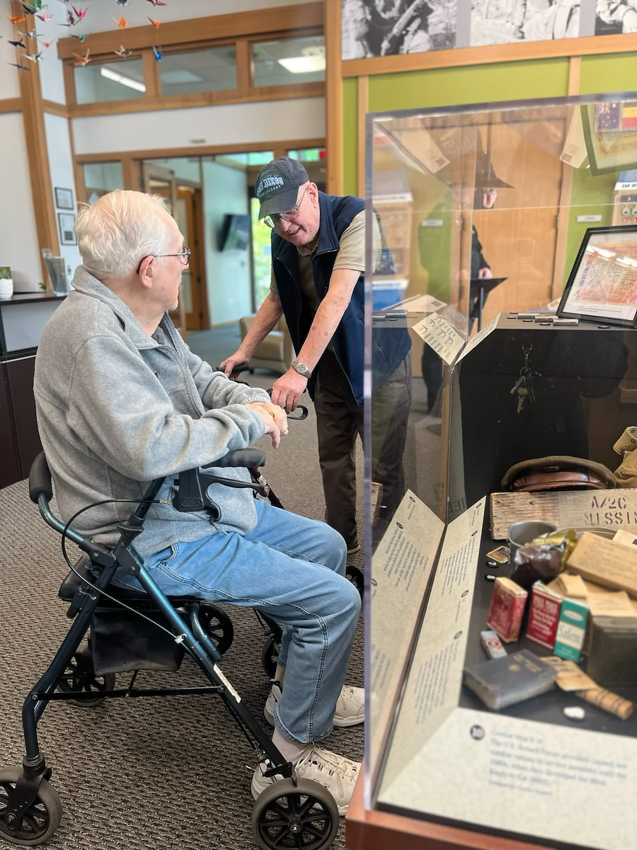 The Village at Keizer Ridge Assisted Living and Memory Care resident trip to a museum