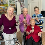 The Barclay at Little River residents with their craft