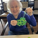 The Blake at Township residents got to enjoy a hands-on activity in crafting shamrocks for St. Patrick's Day