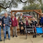 Maple Ridge Gracious Retirement Living Hawthorn Senior Independent Living in Cedar Park, Texas residents out for a walk