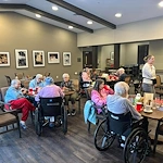 The Legacy of DeForest, WI, residents socializing