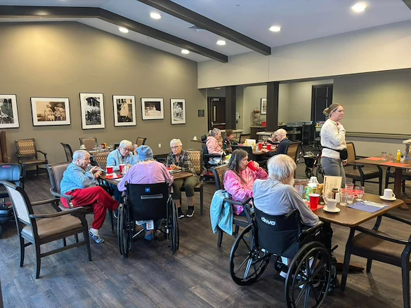 The Legacy of DeForest, WI, residents socializing